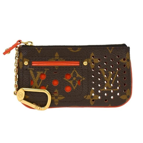 Louis Vuitton Monogram Perfo Pochette Cles Coin Purse - Picture 1 of 11